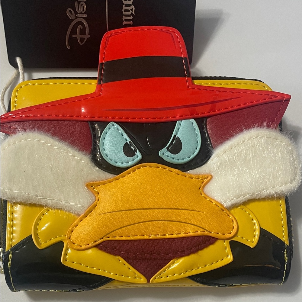 Disney Villain Duck Loungefly Wallet in Red, Yellow, Black NEW w Tags